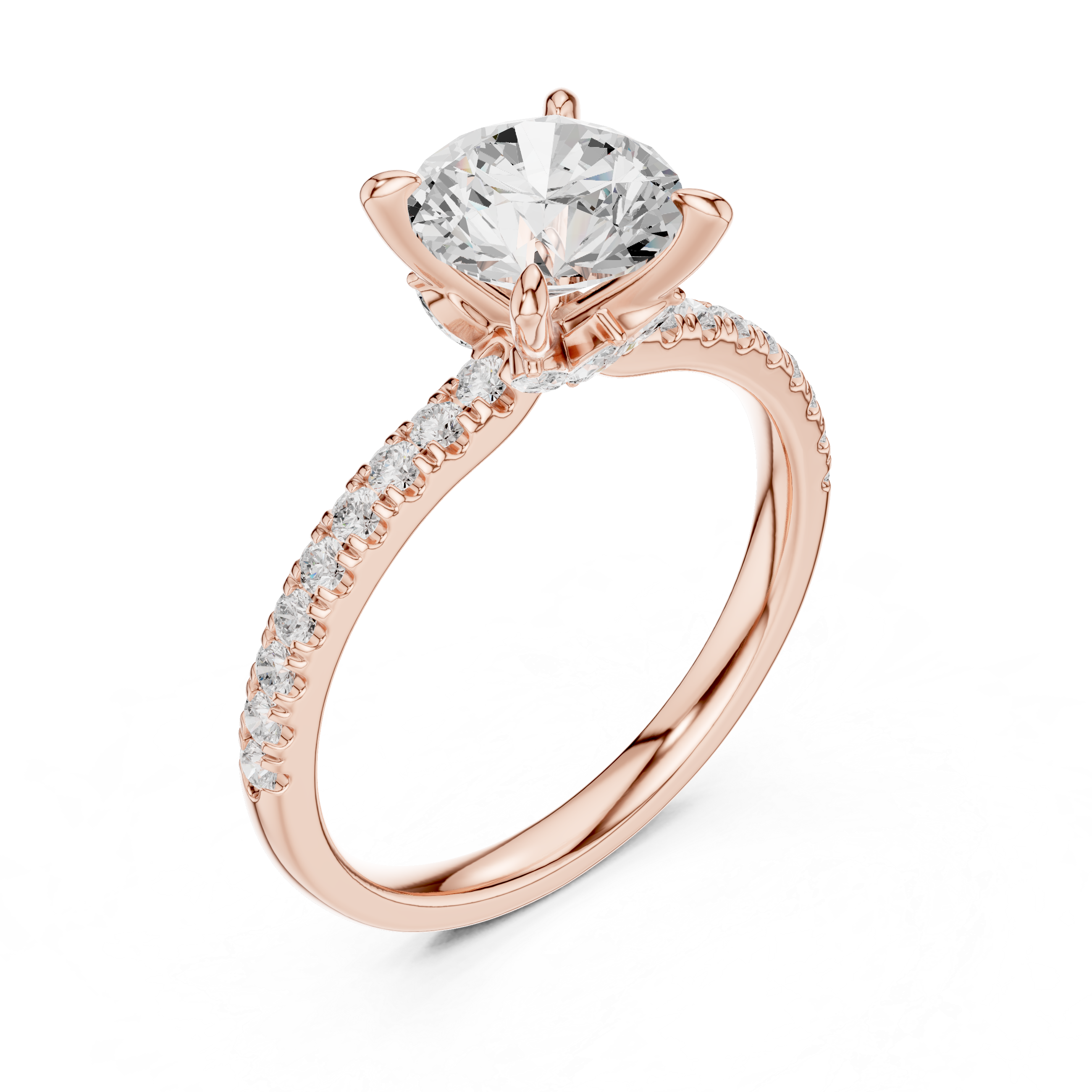 1.3 ct Round & Marquise Diamond Lab Grown Diamond Ring