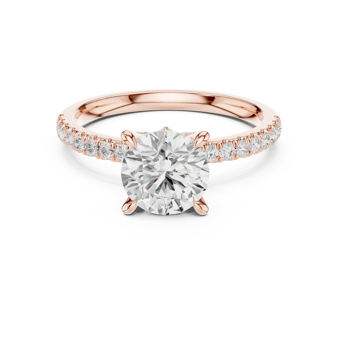 1.3 ct Round & Marquise Diamond Lab Grown Diamond Ring