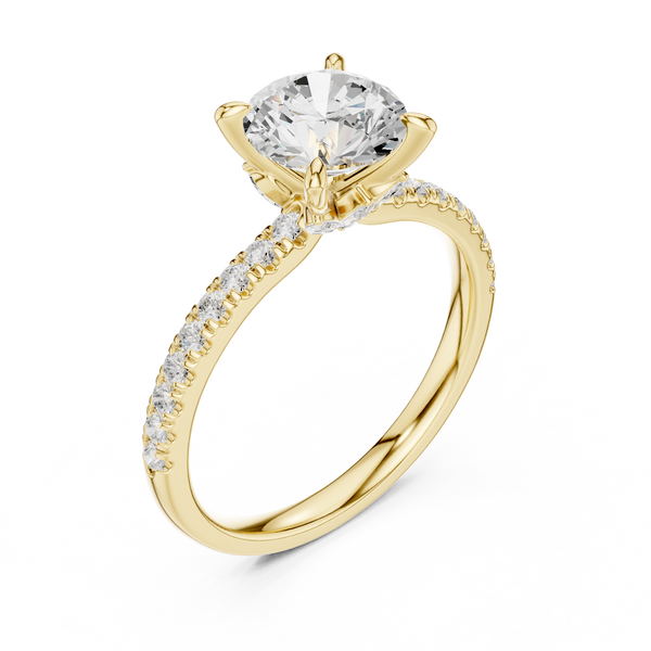 1.3 ct Round & Marquise Diamond Lab Grown Diamond Ring