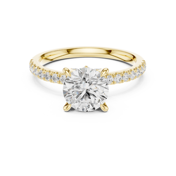 1.3 ct Round & Marquise Diamond Lab Grown Diamond Ring