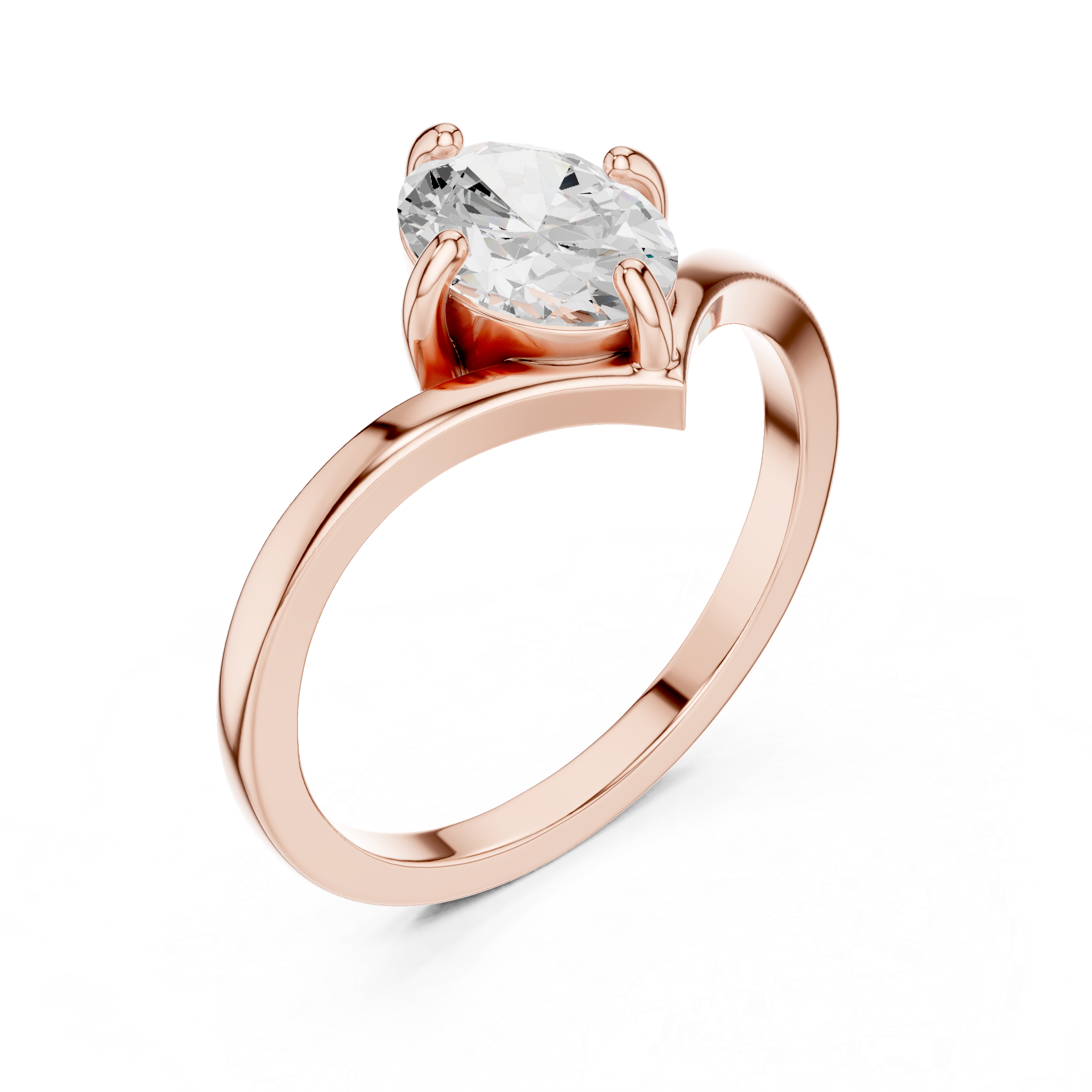 Timeless 1 ct Round Brilliant Diamond Lab Grown Diamond Ring