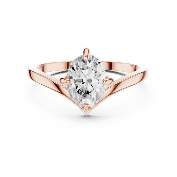 Timeless 1 ct Round Brilliant Diamond Lab Grown Diamond Ring