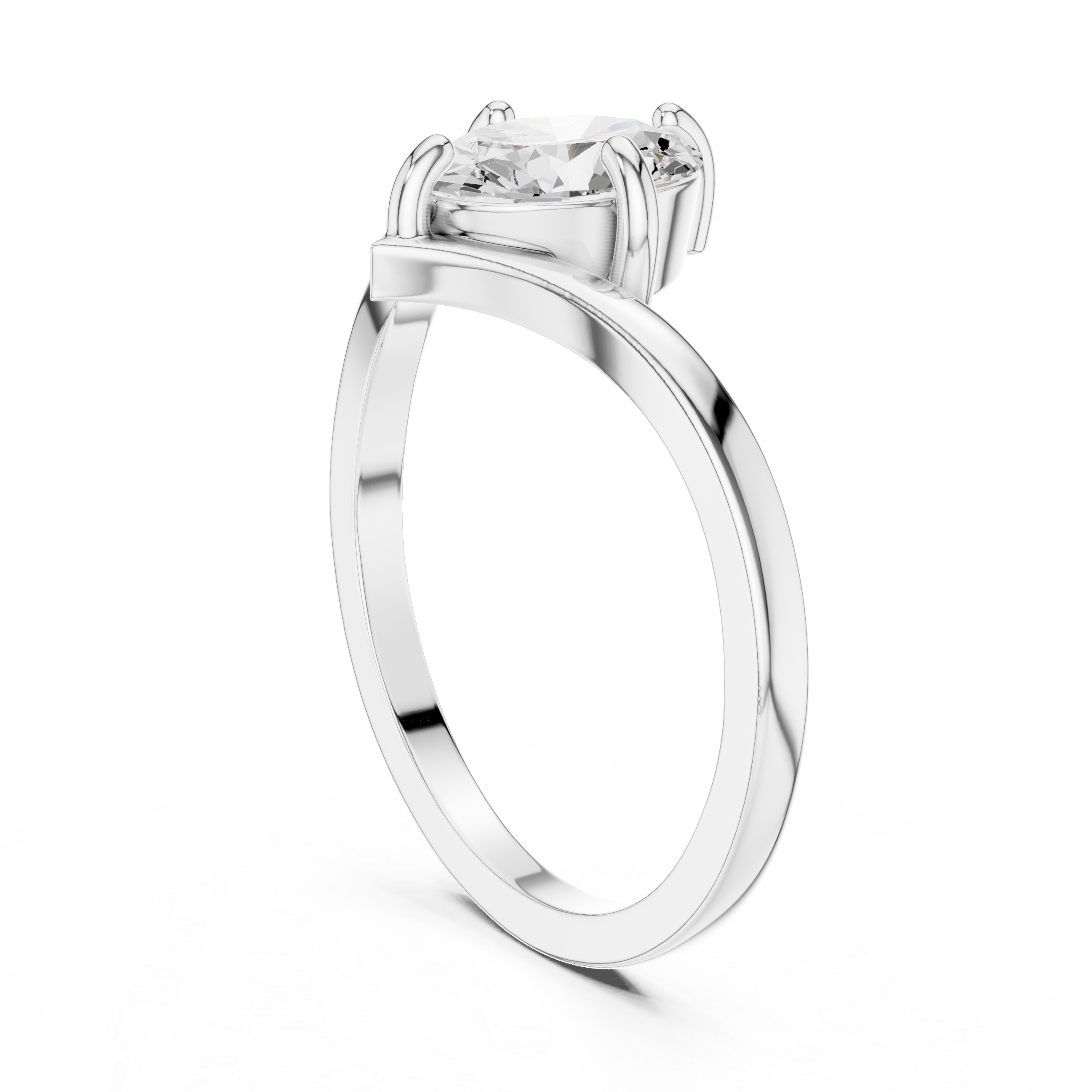 Timeless 1 ct Round Brilliant Diamond Lab Grown Diamond Ring