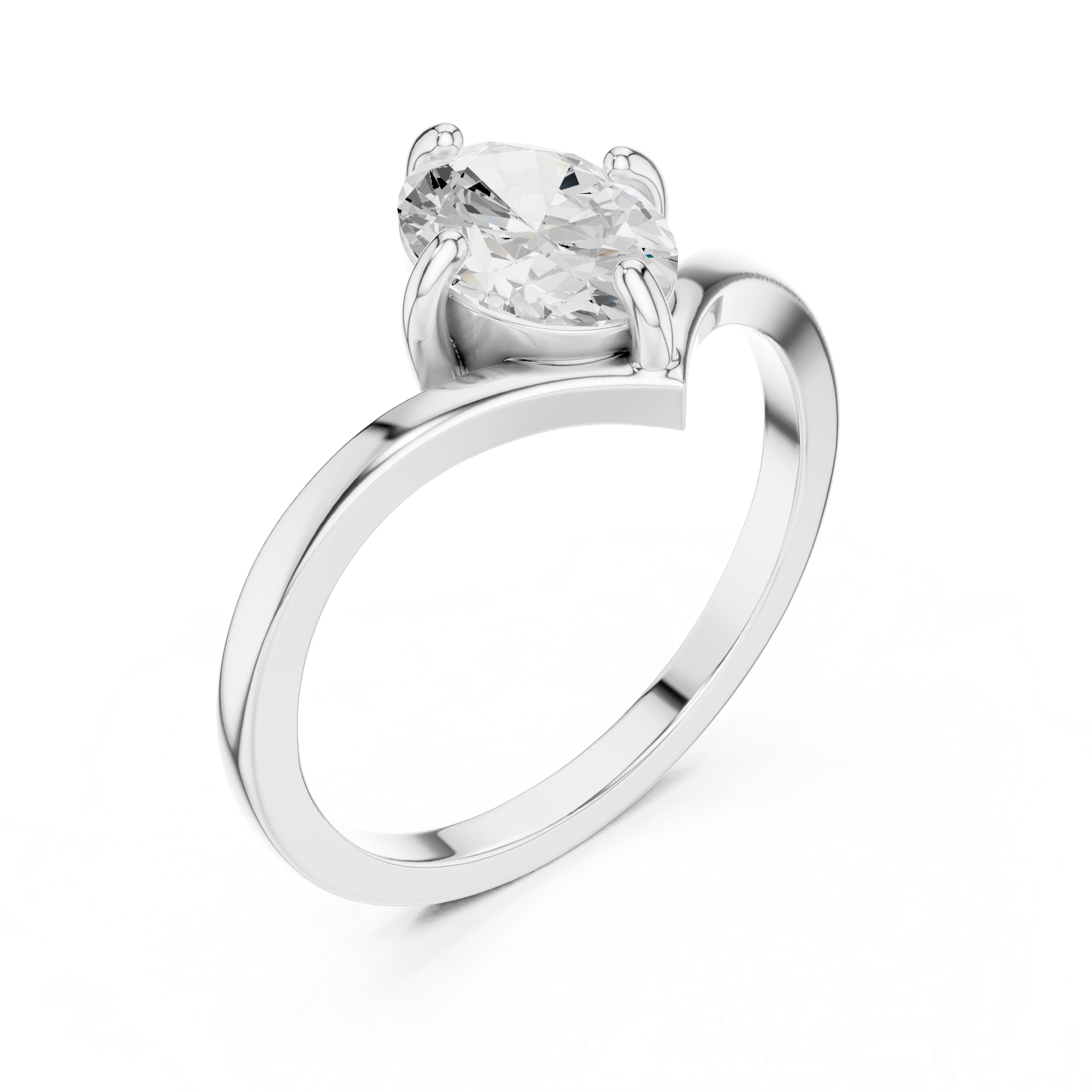 Timeless 1 ct Round Brilliant Diamond Lab Grown Diamond Ring