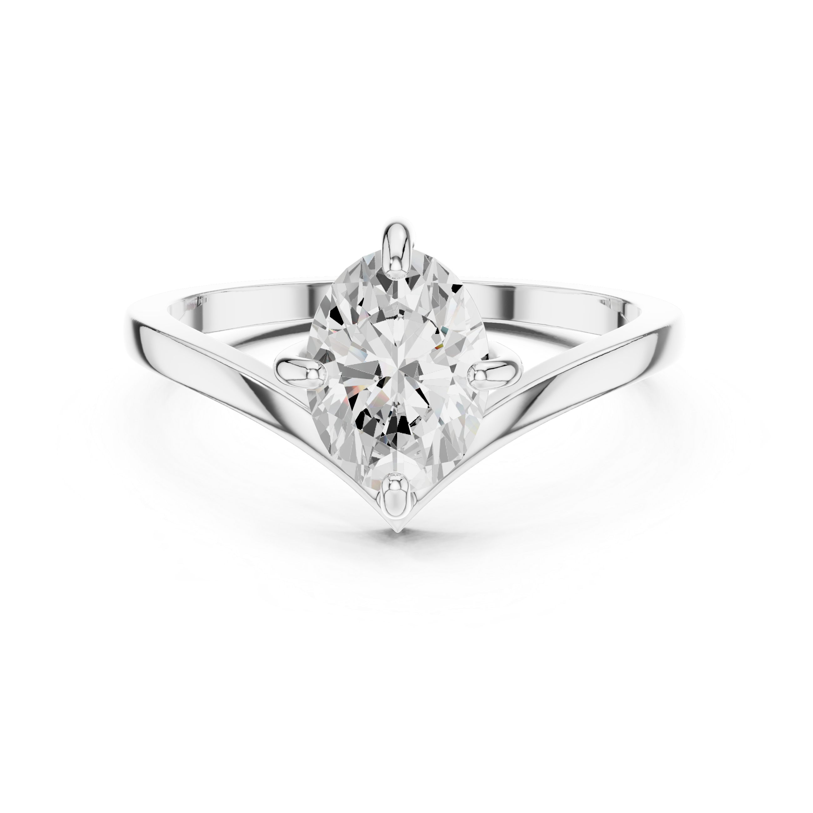 Timeless 1 ct Round Brilliant Diamond Lab Grown Diamond Ring