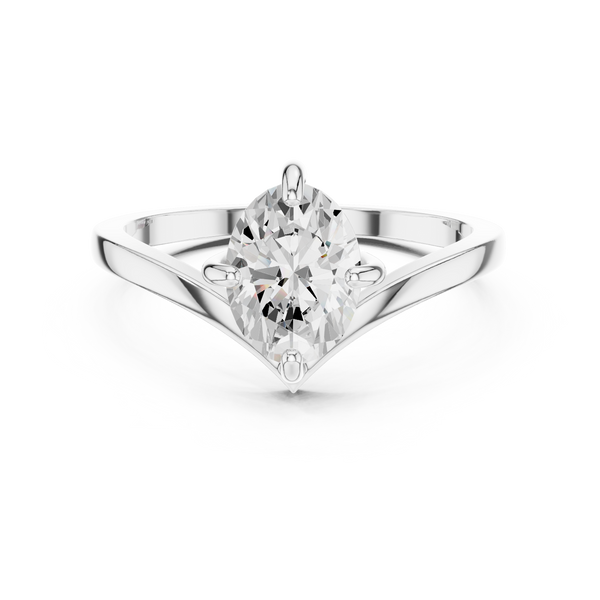 Timeless 1 ct Round Brilliant Diamond Lab Grown Diamond Ring