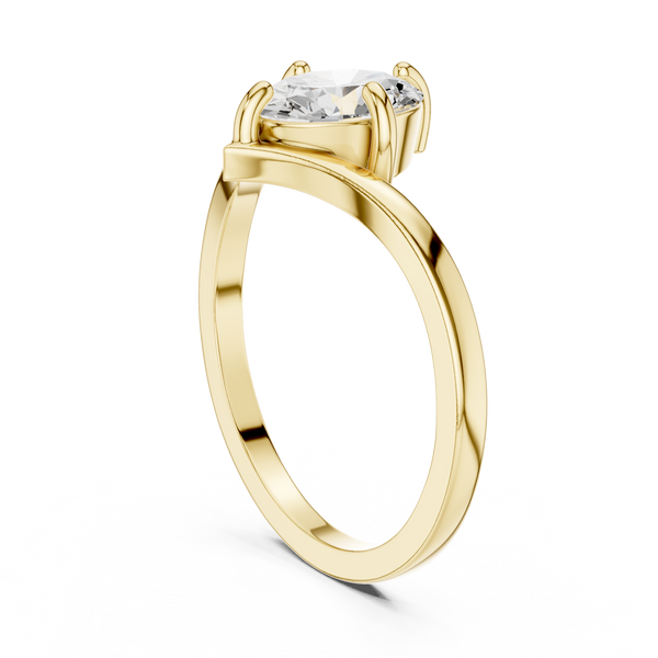 Timeless 1 ct Round Brilliant Diamond Lab Grown Diamond Ring