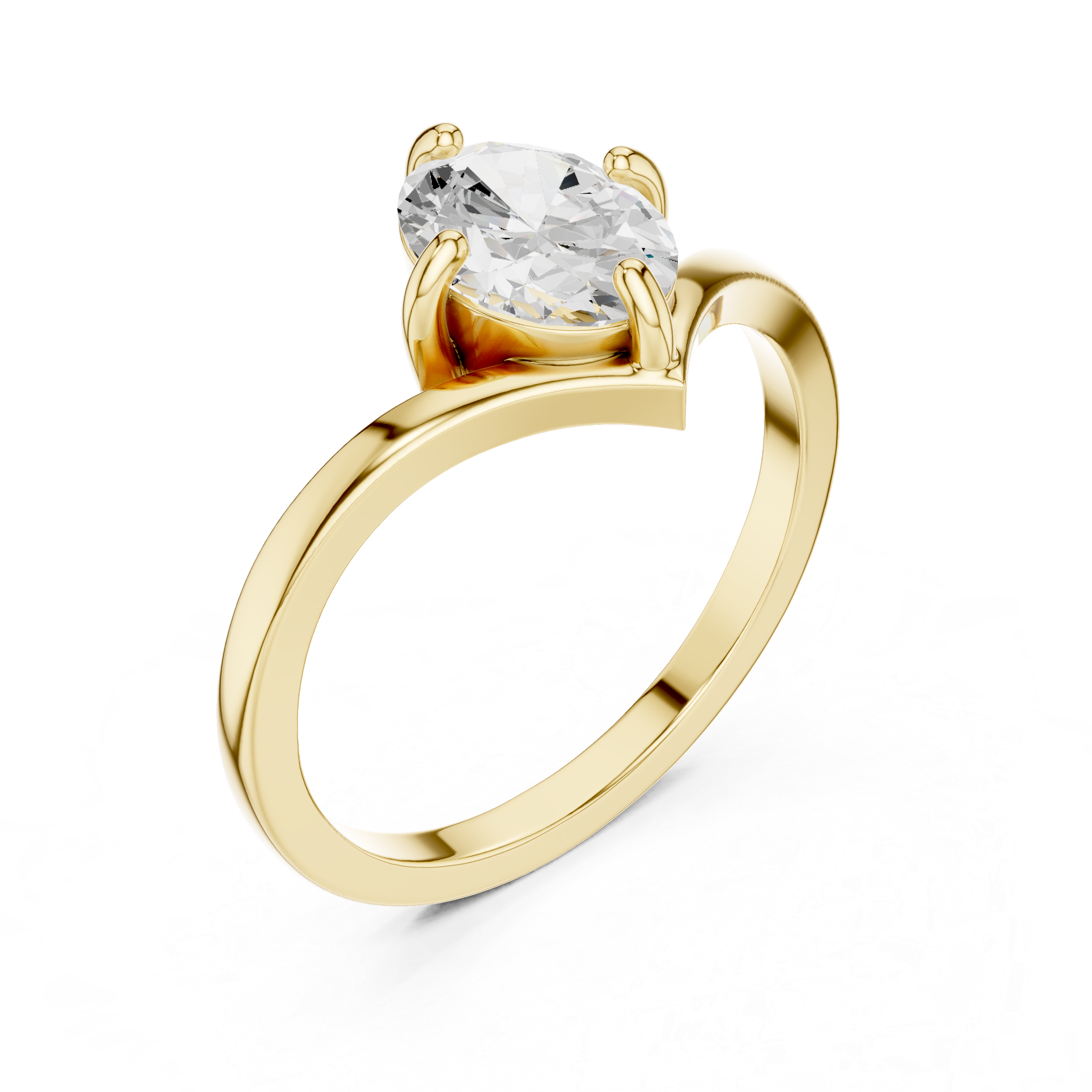Timeless 1 ct Round Brilliant Diamond Lab Grown Diamond Ring