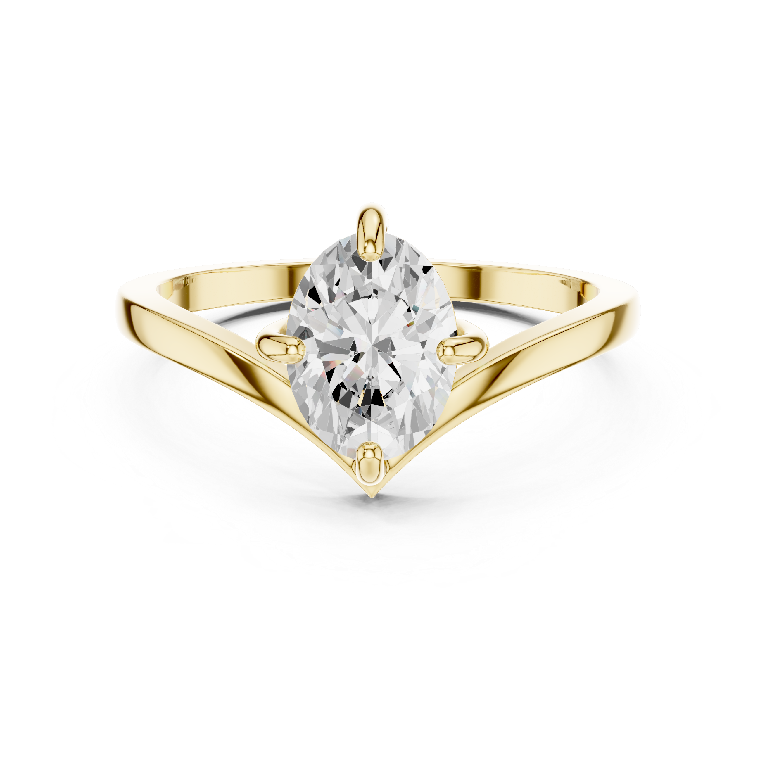 Timeless 1 ct Round Brilliant Diamond Lab Grown Diamond Ring