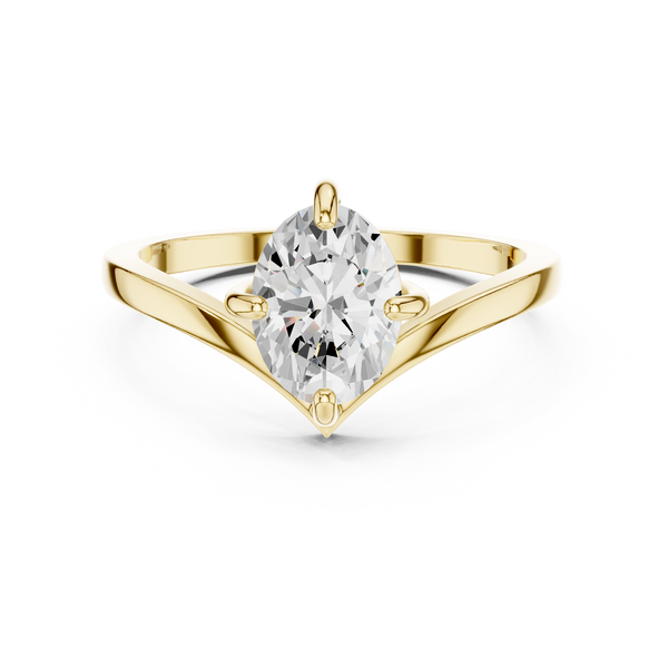 Timeless 1 ct Round Brilliant Diamond Lab Grown Diamond Ring