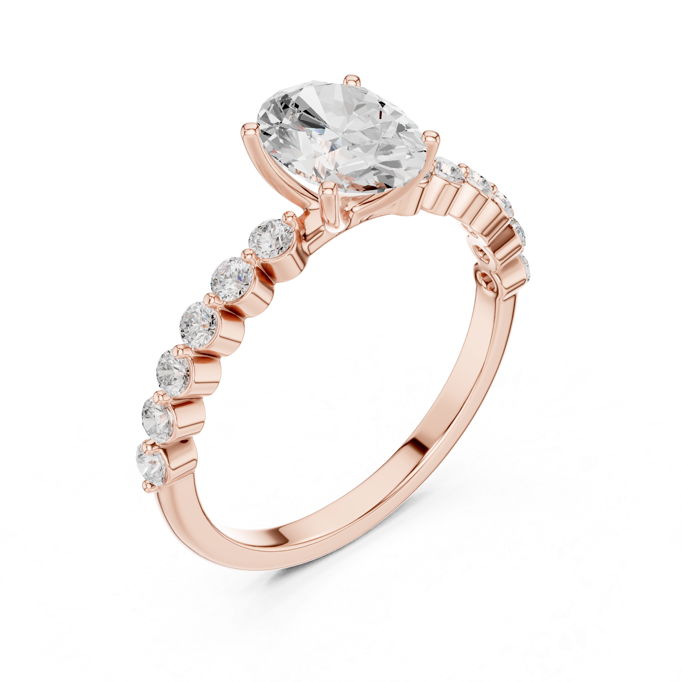1 ct Pear SolitaireLab Grown Diamond Ring