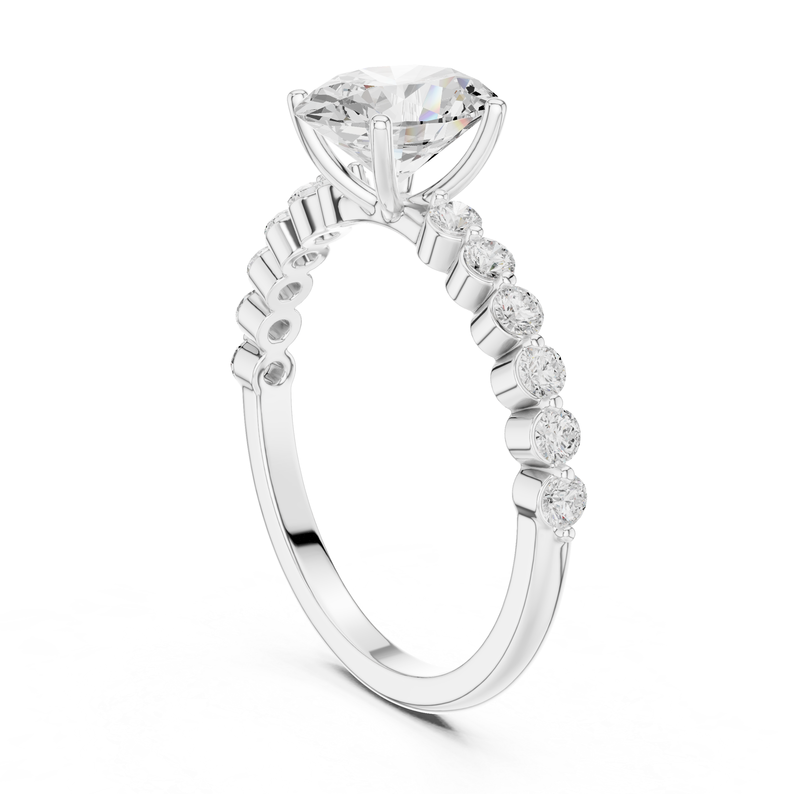 1 ct Pear SolitaireLab Grown Diamond Ring