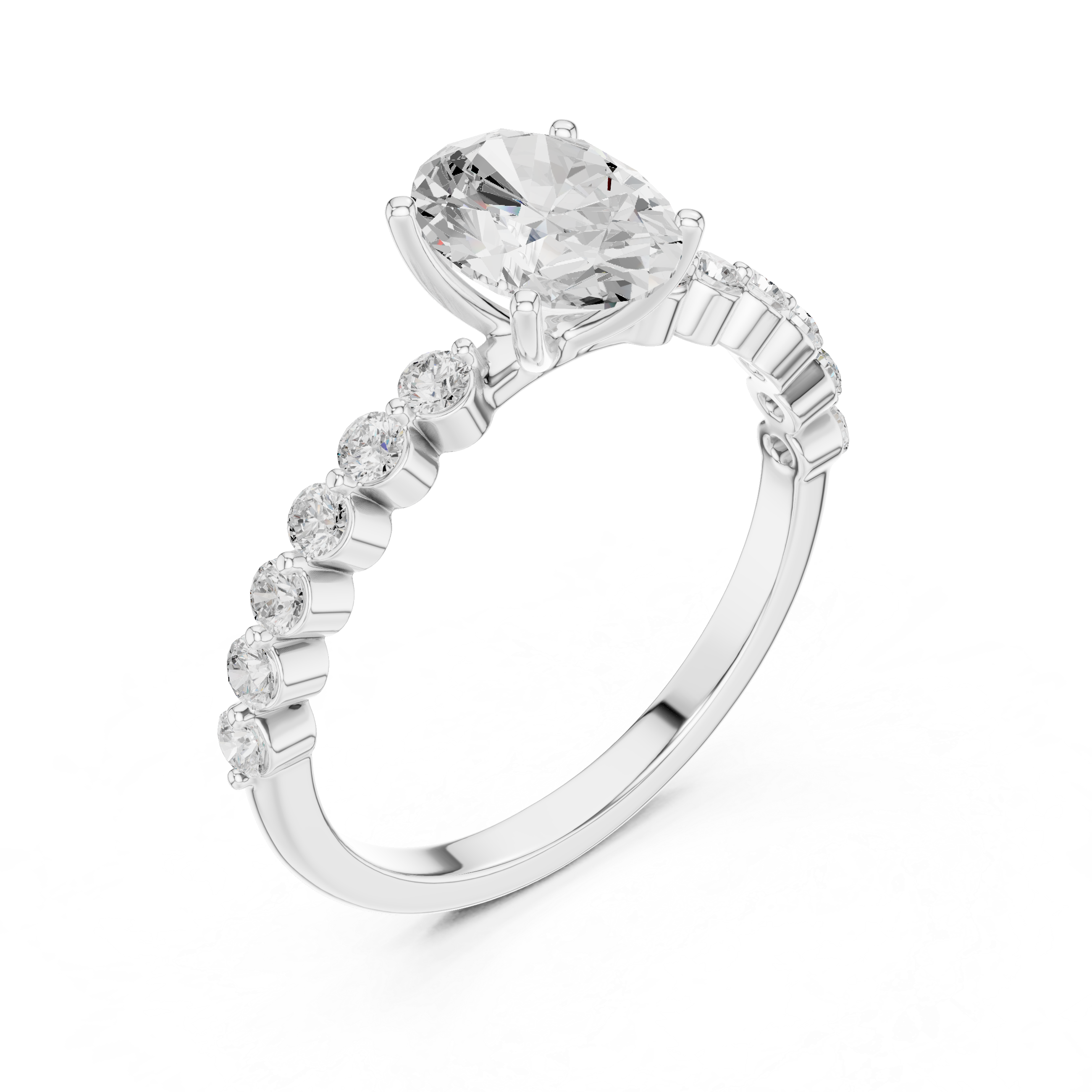 1 ct Pear SolitaireLab Grown Diamond Ring