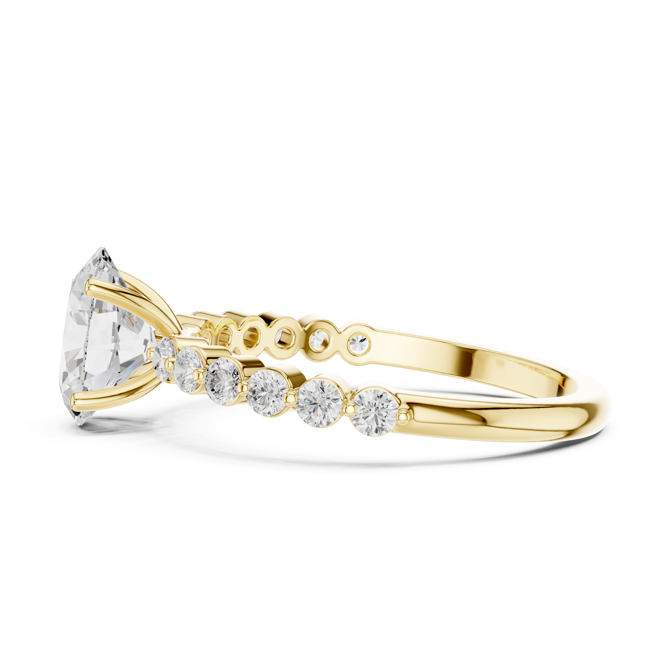 1 ct Pear SolitaireLab Grown Diamond Ring