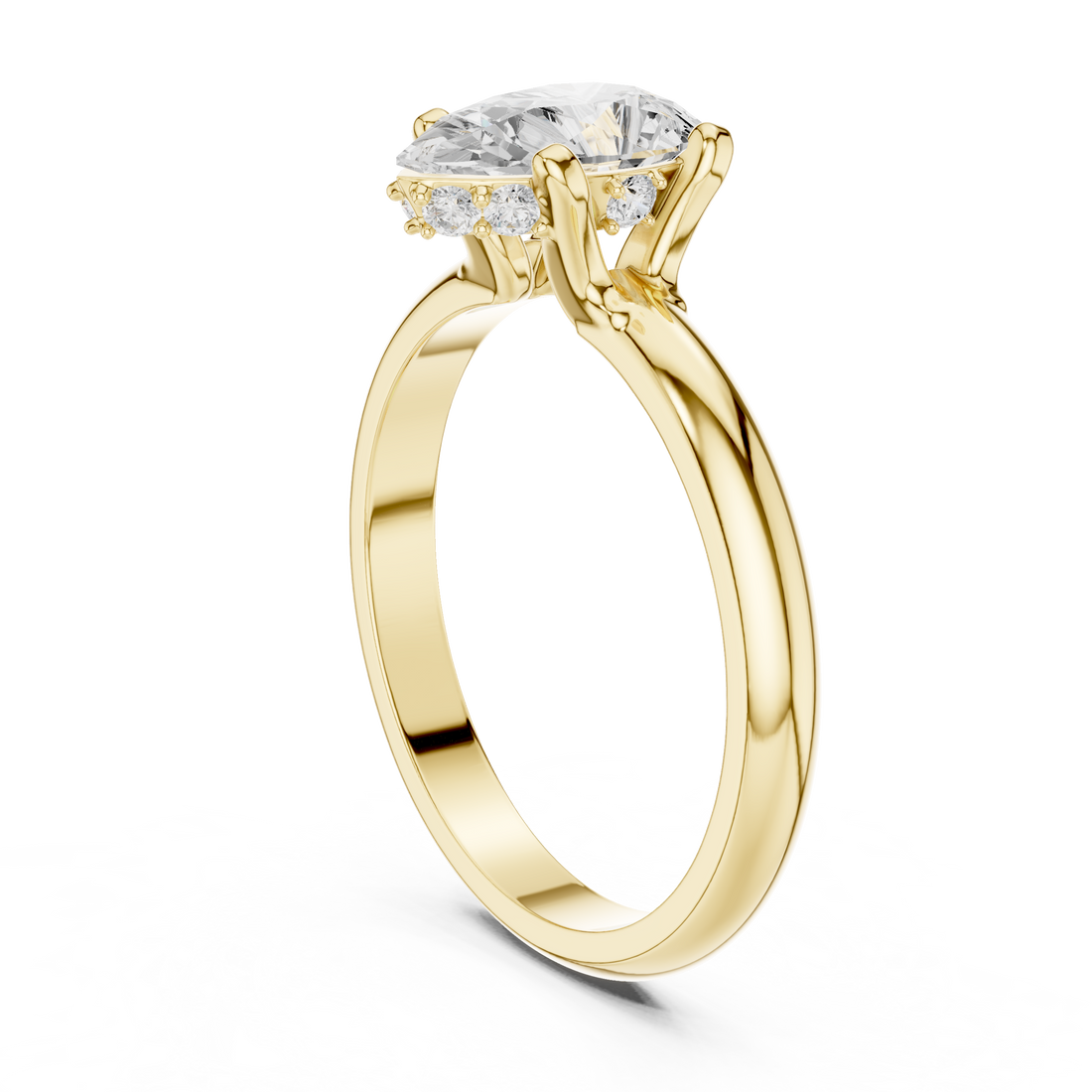 Exquisite 1 ct Pear Diamond Lab Grown Diamond Ring