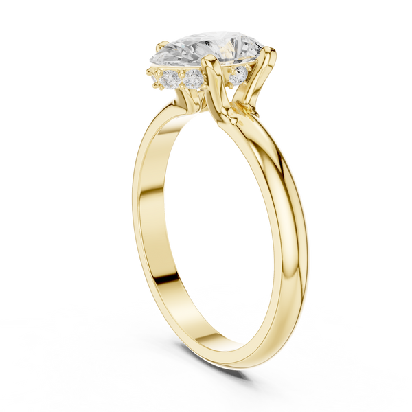 Exquisite 1 ct Pear Diamond Lab Grown Diamond Ring