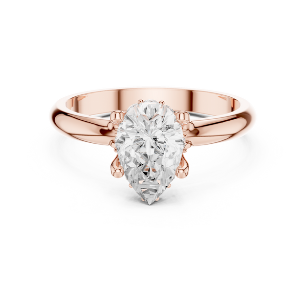 Exquisite 1 ct Pear Diamond Lab Grown Diamond Ring