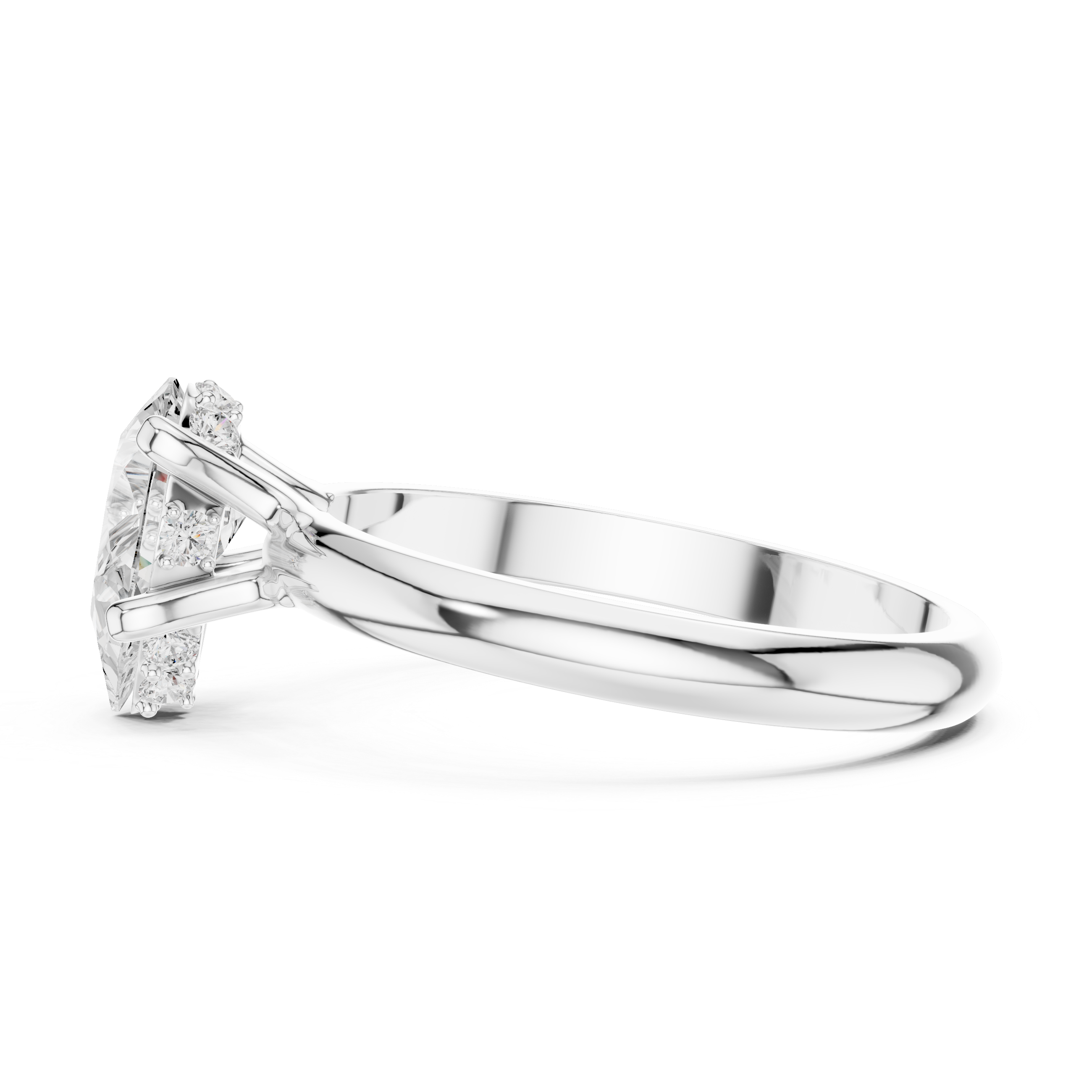 Exquisite 1 ct Pear Diamond Lab Grown Diamond Ring