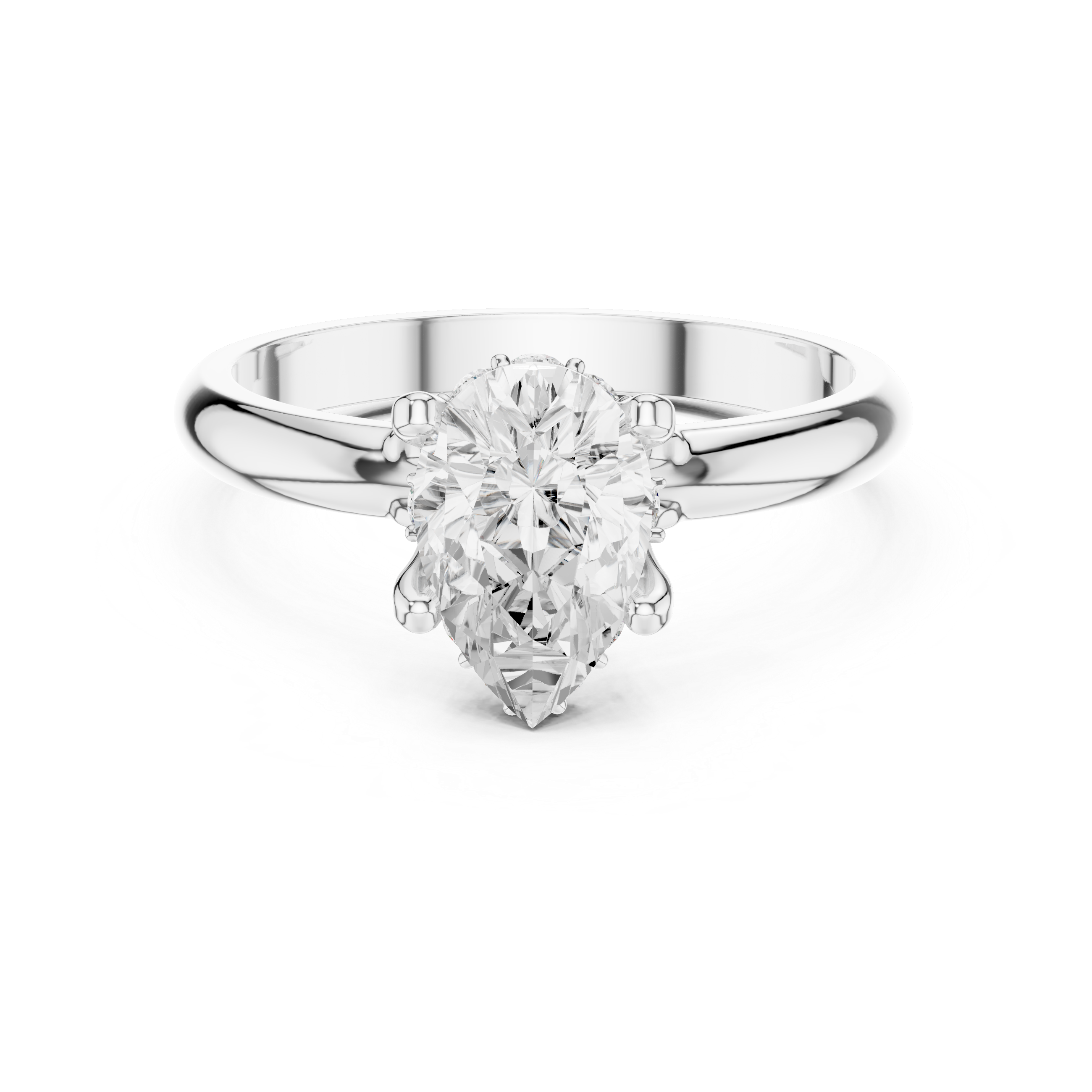 Exquisite 1 ct Pear Diamond Lab Grown Diamond Ring