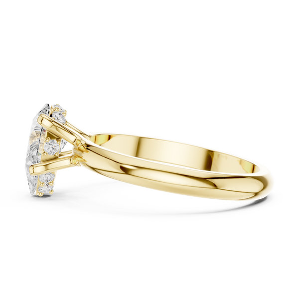 Exquisite 1 ct Pear Diamond Lab Grown Diamond Ring
