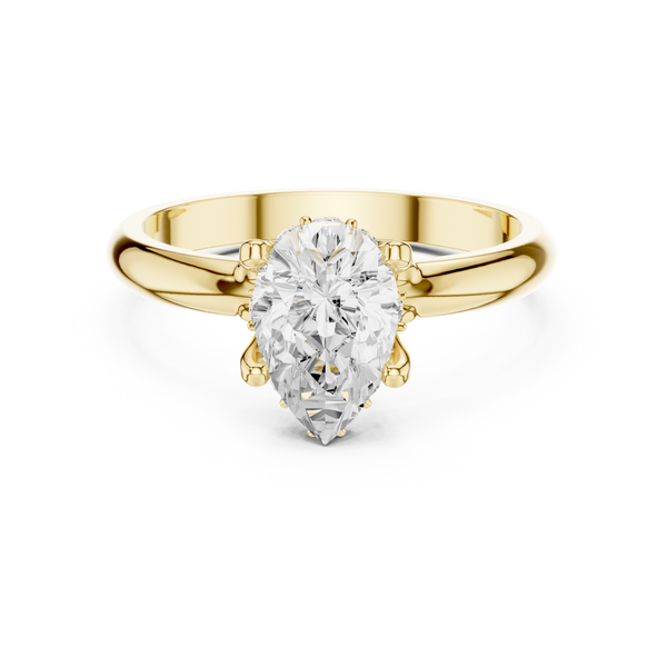 Exquisite 1 ct Pear Diamond Lab Grown Diamond Ring