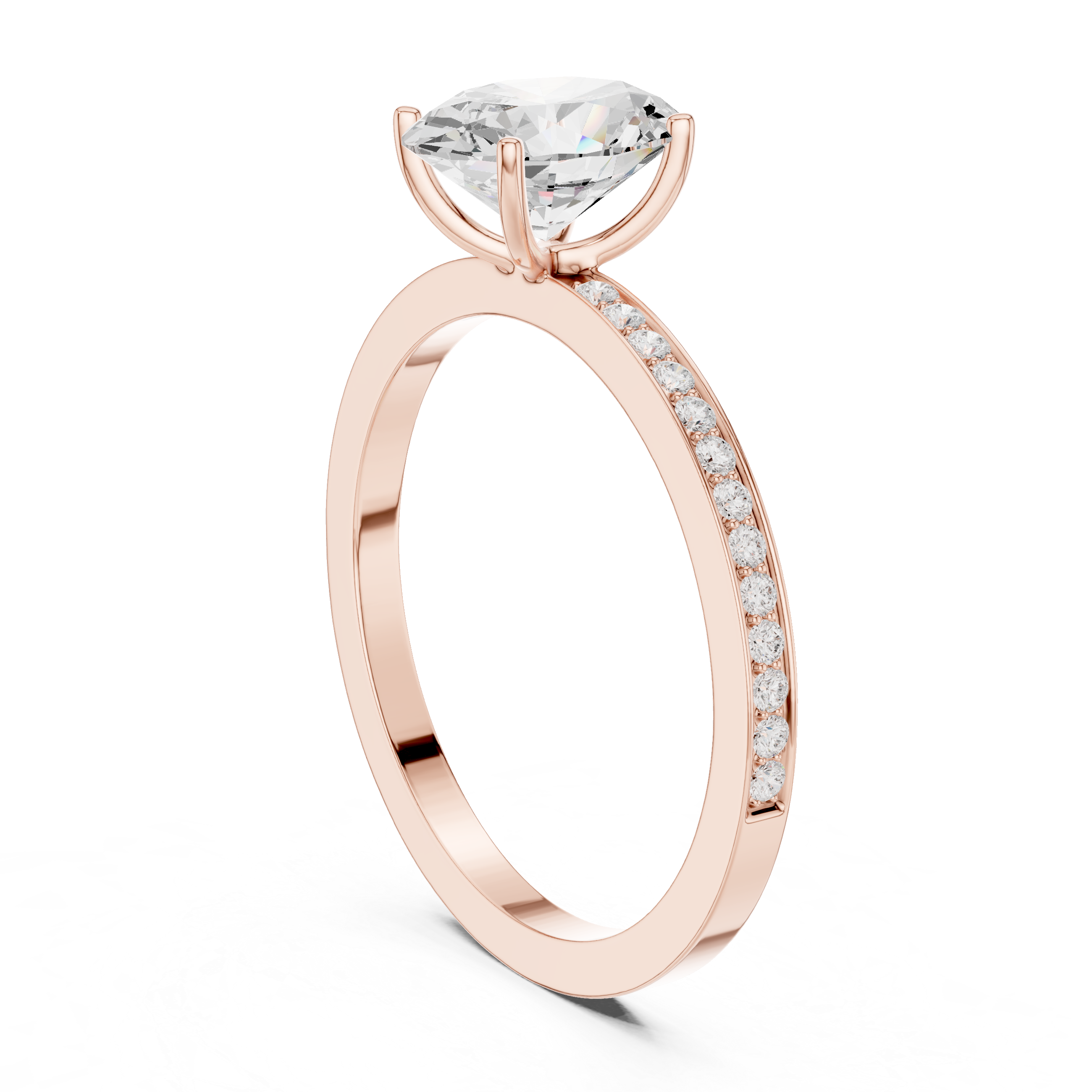 Harmonious Oval Round Diamond Lab Grown Diamond Ring