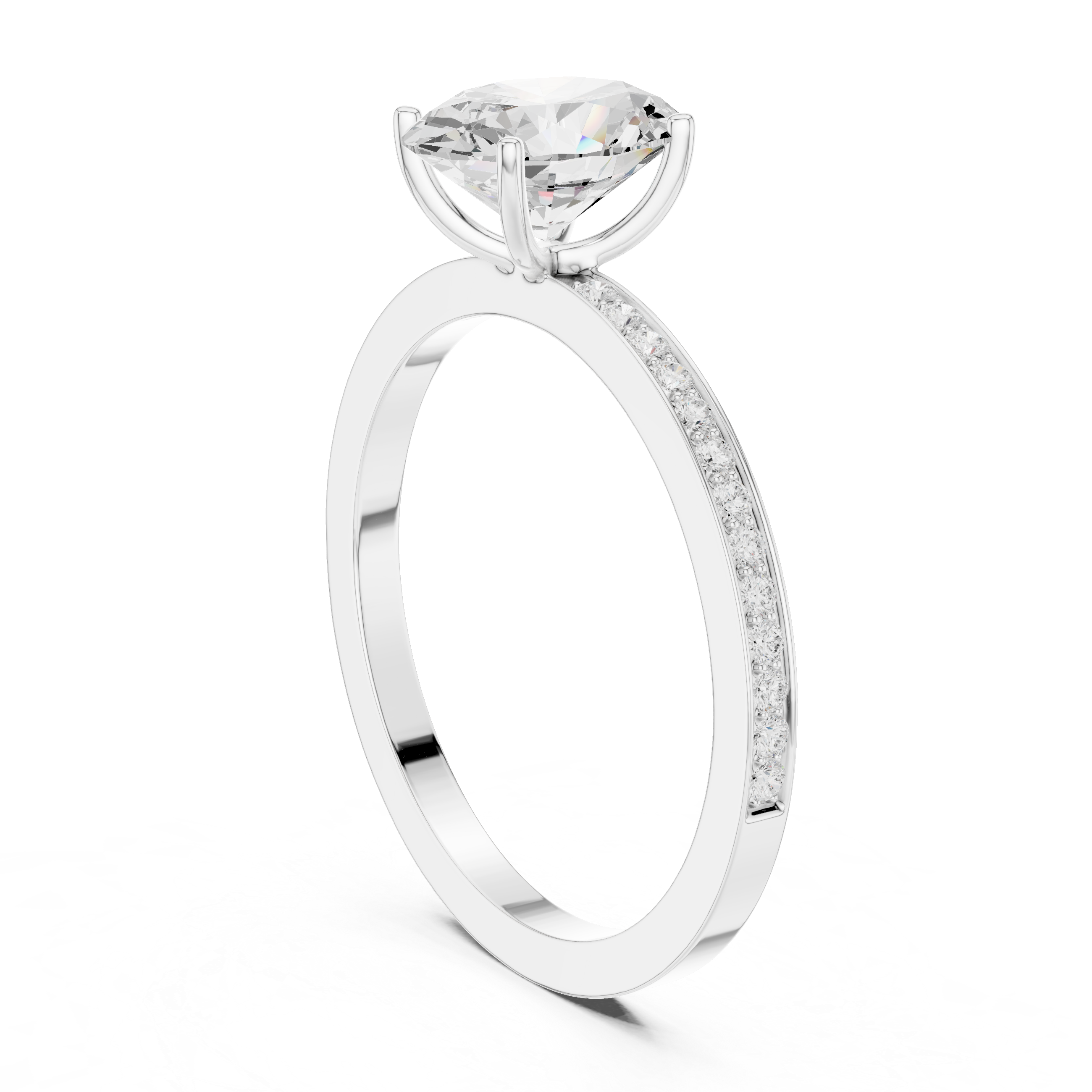 Harmonious Oval Round Diamond Lab Grown Diamond Ring