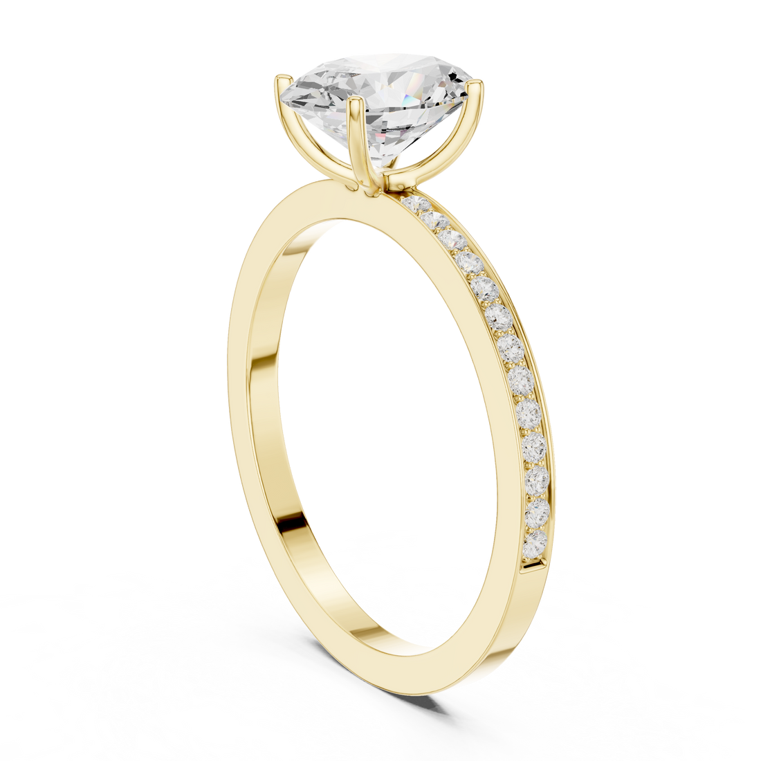 Harmonious Oval Round Diamond Lab Grown Diamond Ring