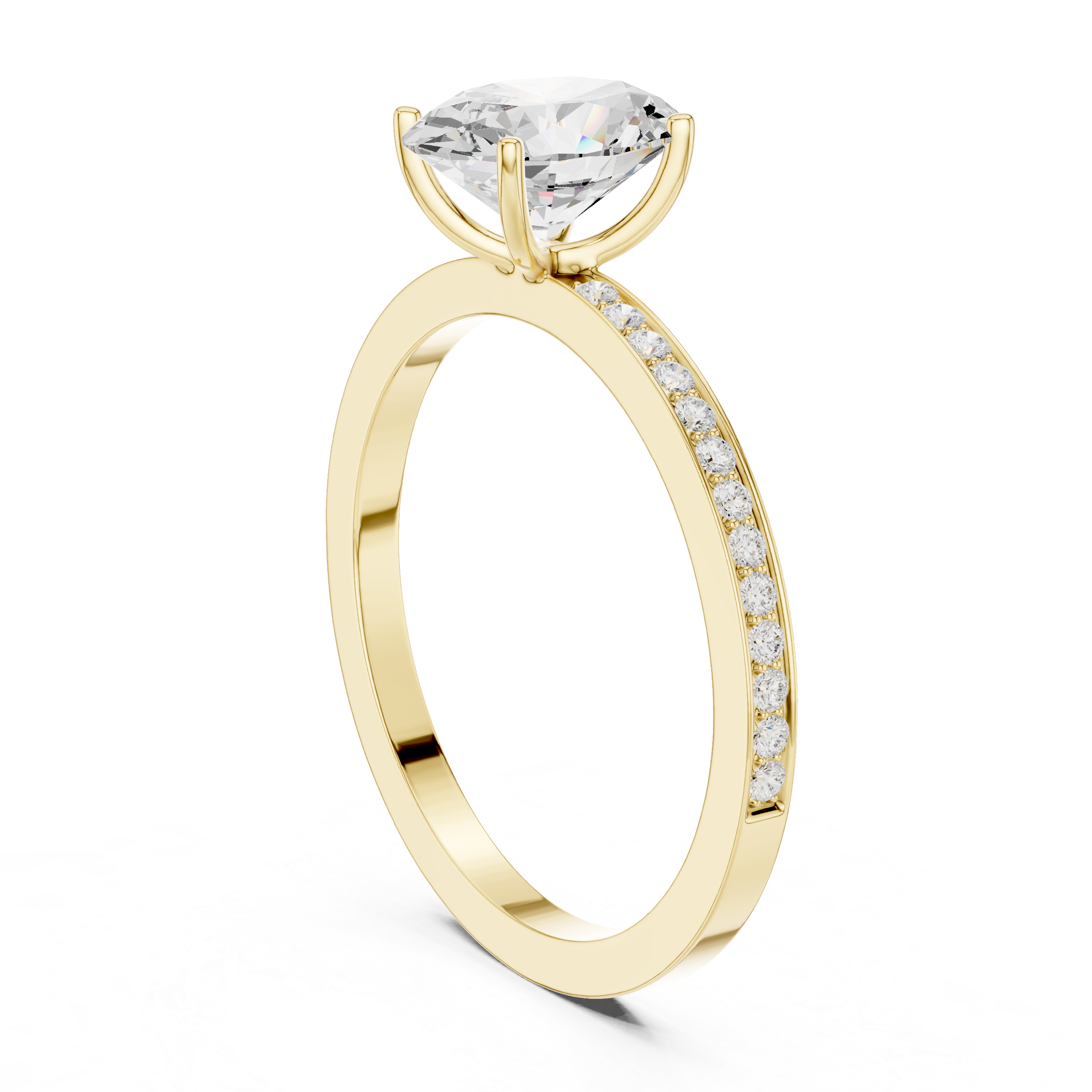 Harmonious Oval Round Diamond Lab Grown Diamond Ring
