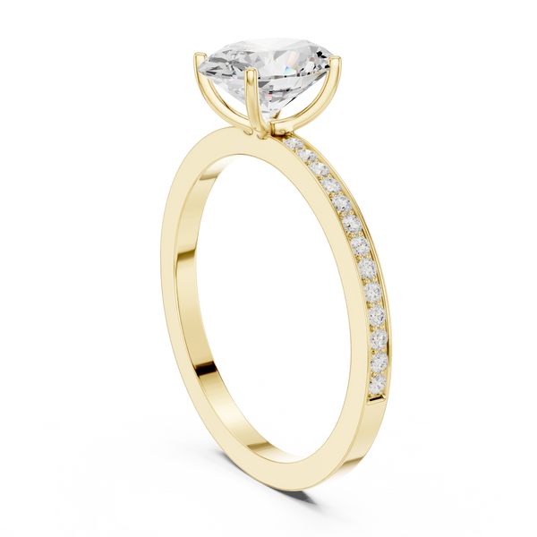Harmonious Oval Round Diamond Lab Grown Diamond Ring