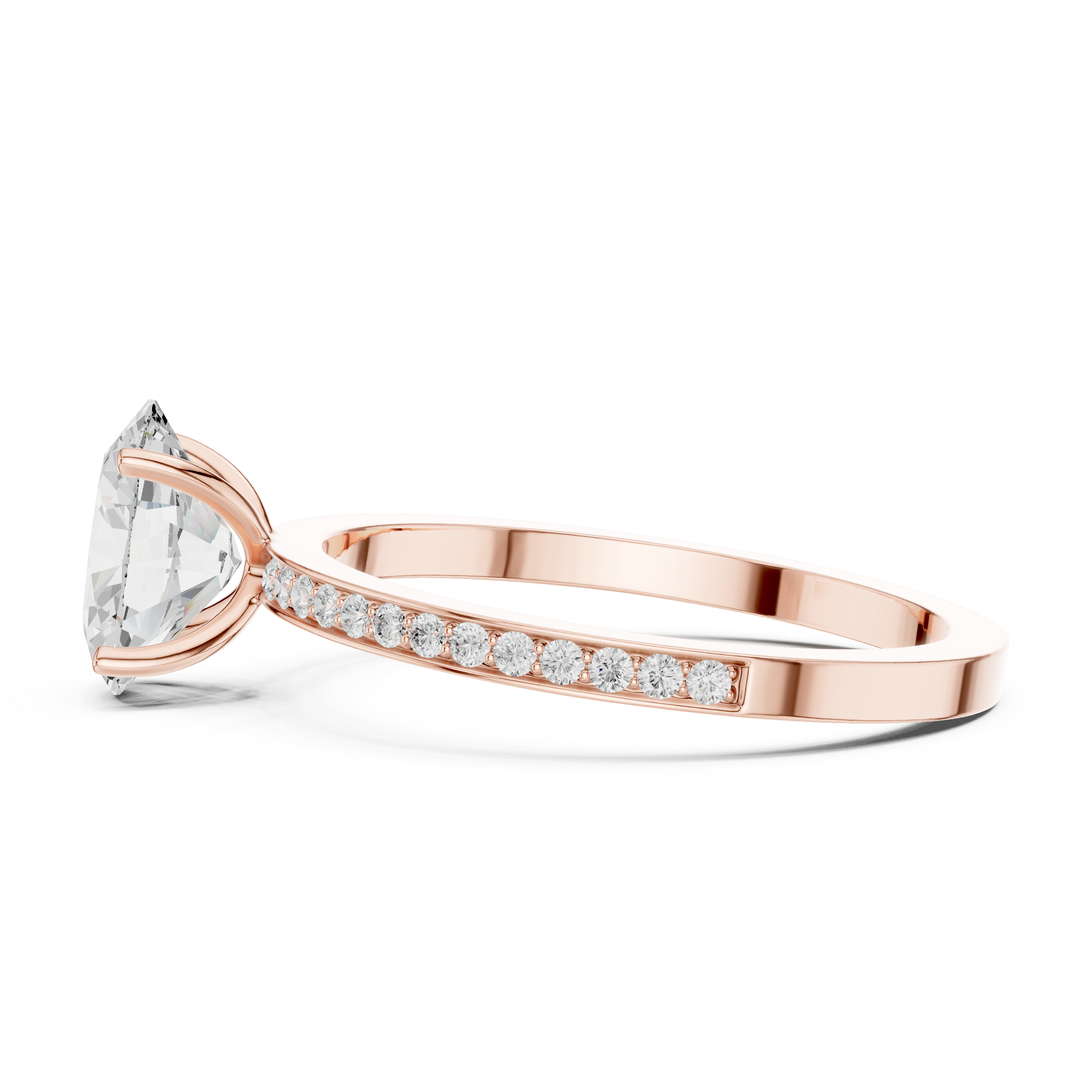 Harmonious Oval Round Diamond Lab Grown Diamond Ring