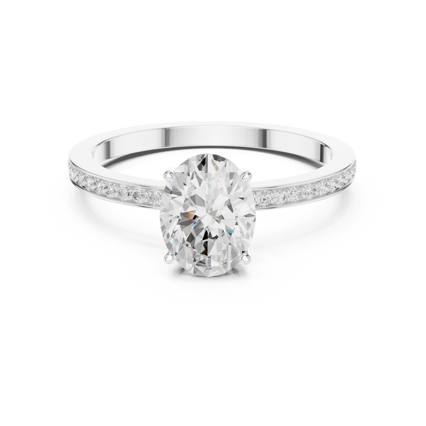 Harmonious Oval Round Diamond Lab Grown Diamond Ring