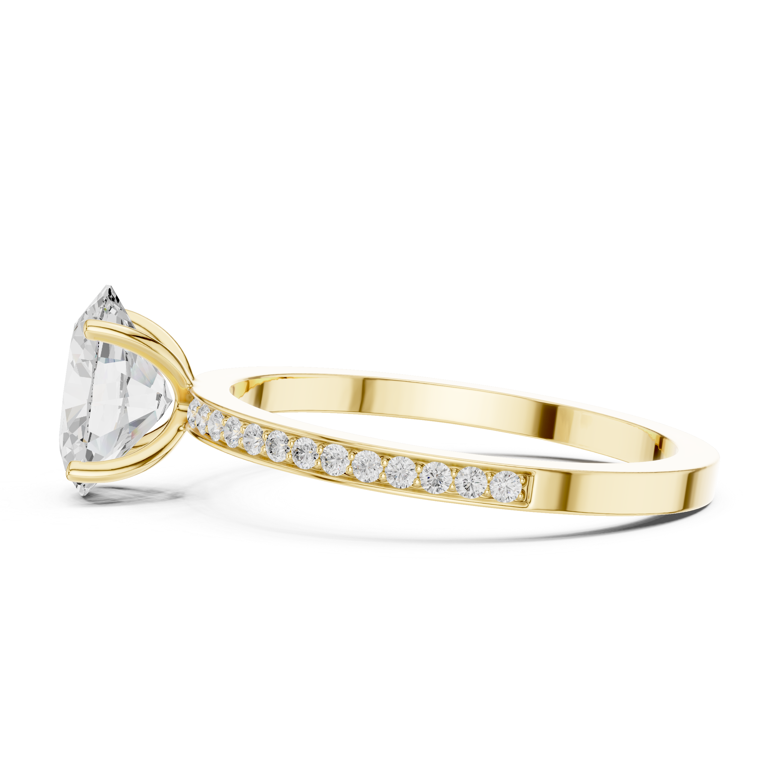 Harmonious Oval Round Diamond Lab Grown Diamond Ring