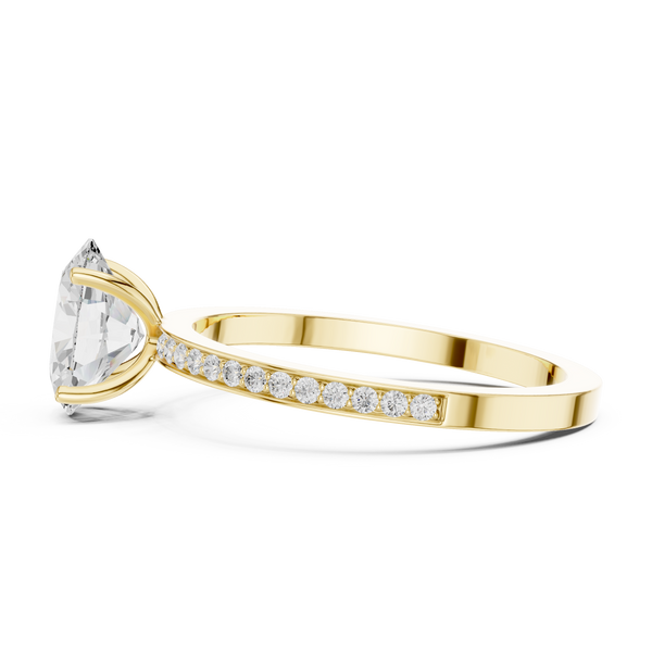 Harmonious Oval Round Diamond Lab Grown Diamond Ring
