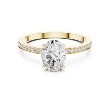 Harmonious Oval Round Diamond Lab Grown Diamond Ring