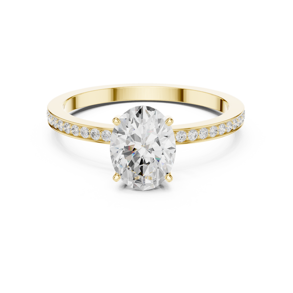 Harmonious Oval Round Diamond Lab Grown Diamond Ring