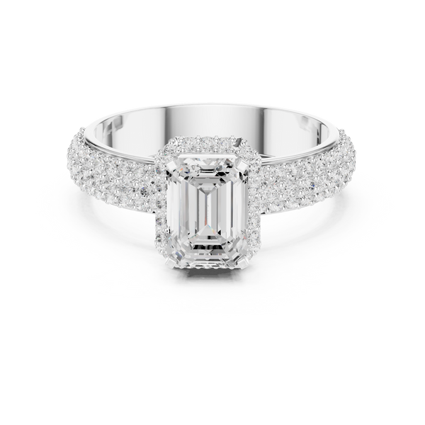 Exquisite 1 ct Emerald Cut Diamond Lab Grown Diamond Ring