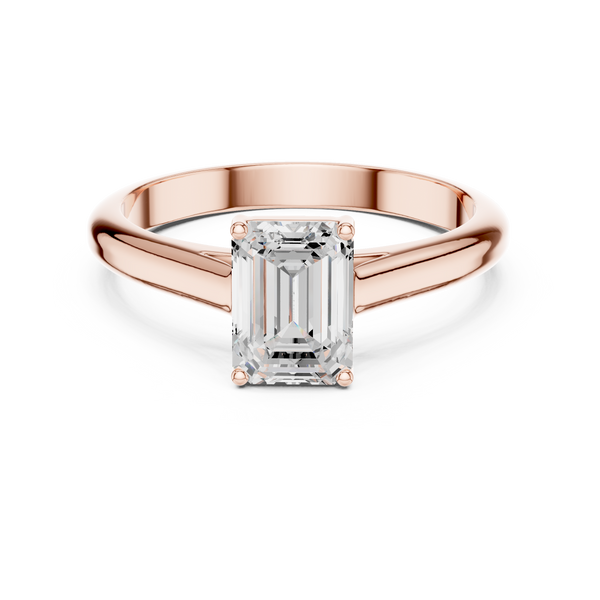 Emerald Cut 1 ct Diamond Lab Grown Diamond Ring