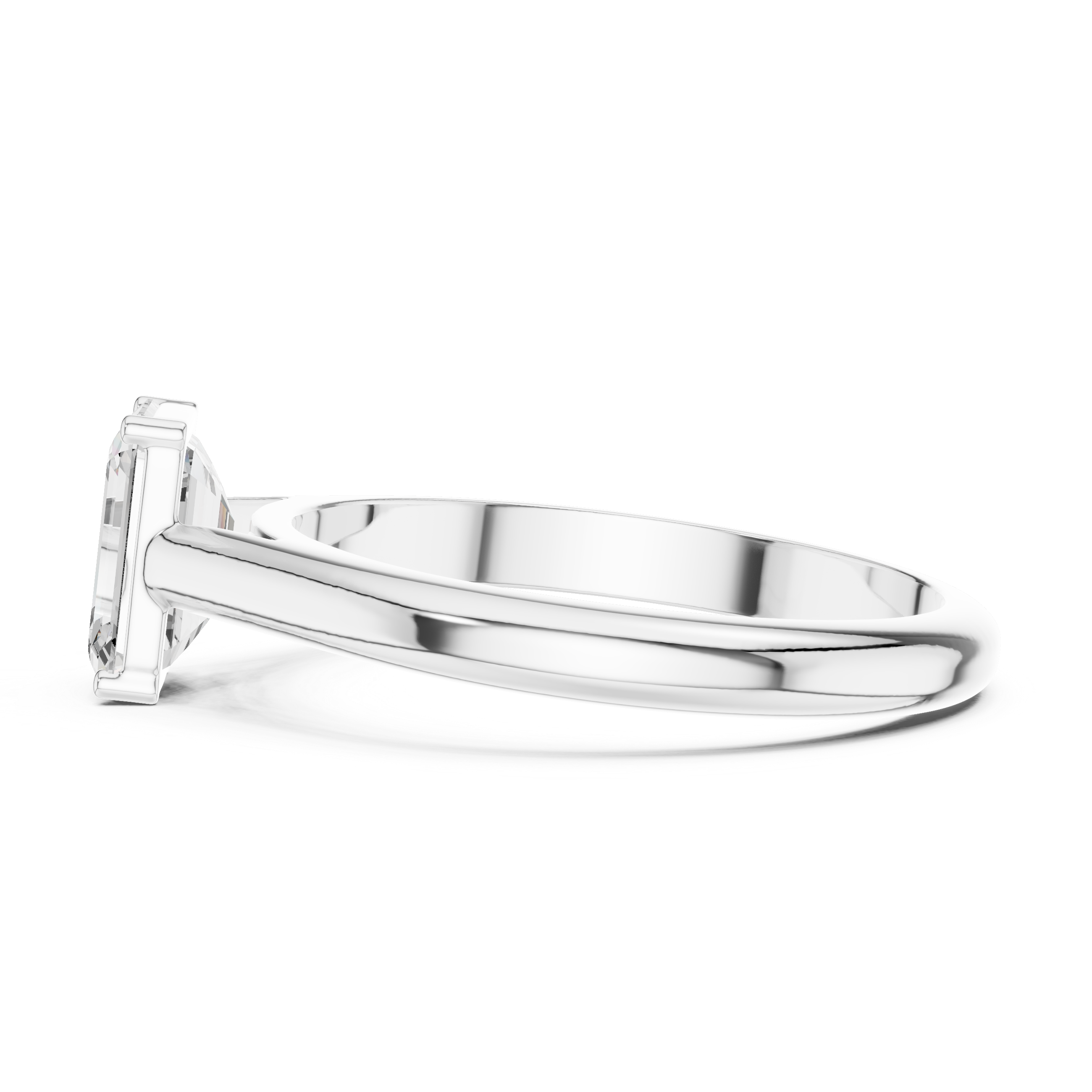 Emerald Cut 1 ct Diamond Lab Grown Diamond Ring