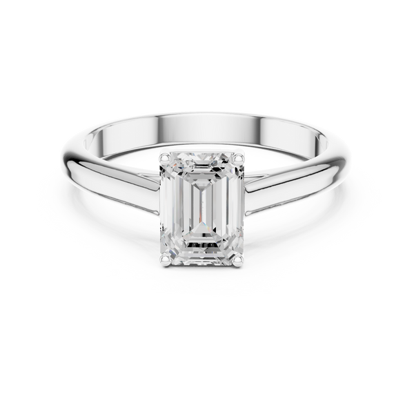 Emerald Cut 1 ct Diamond Lab Grown Diamond Ring