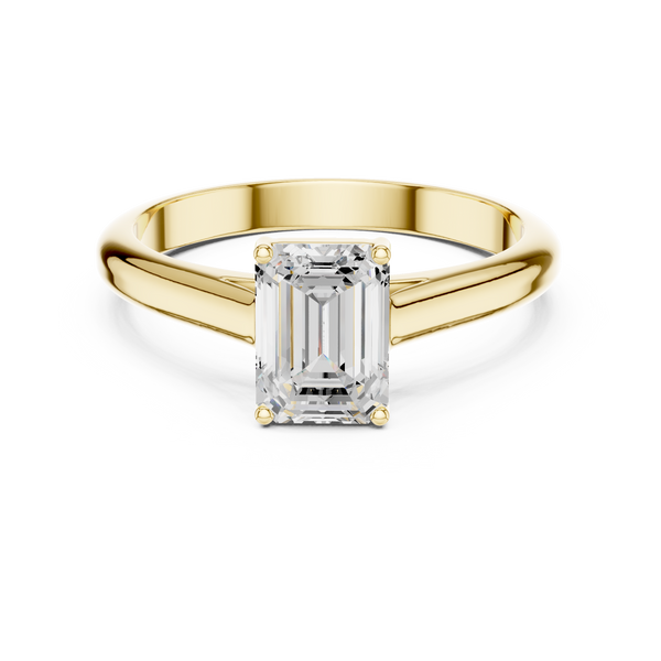 Emerald Cut 1 ct Diamond Lab Grown Diamond Ring