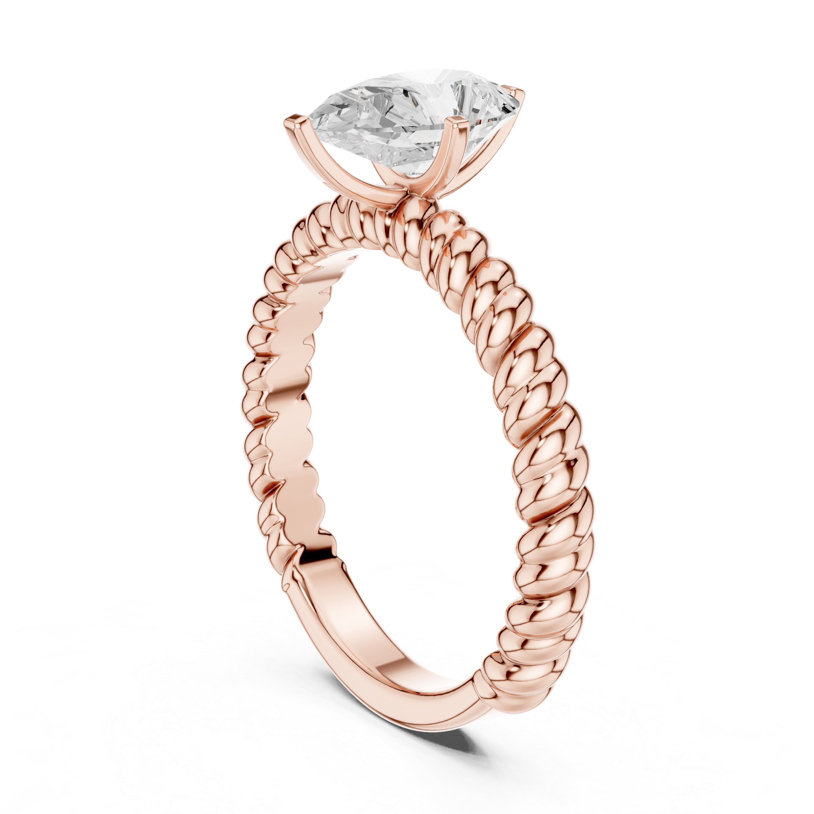 Luminous 1 ct Pear Diamond Lab Grown Diamond Ring