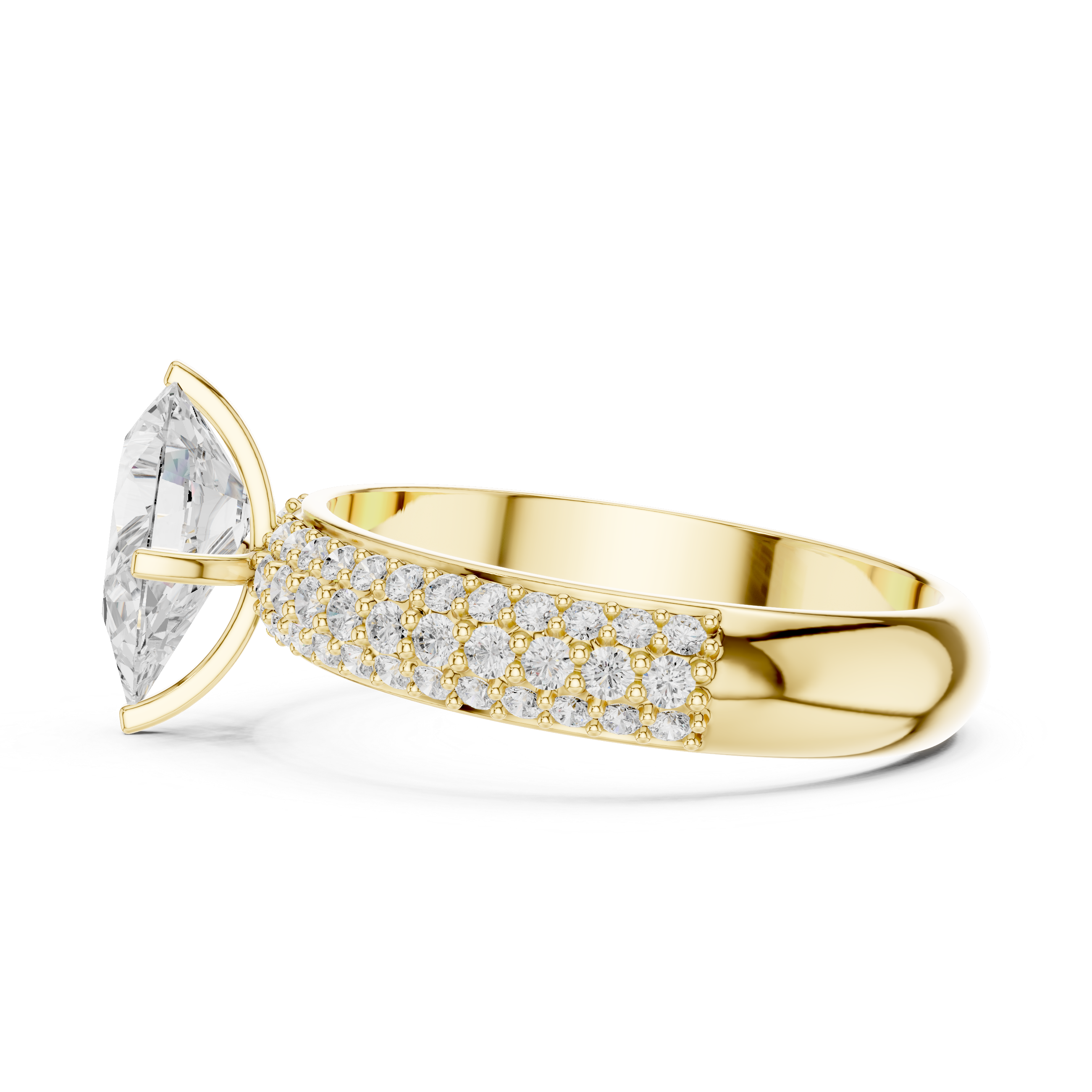 Captivating 1 ct Pear Diamond Lab Grown Diamond Ring