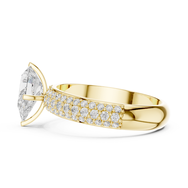 Captivating 1 ct Pear Diamond Lab Grown Diamond Ring