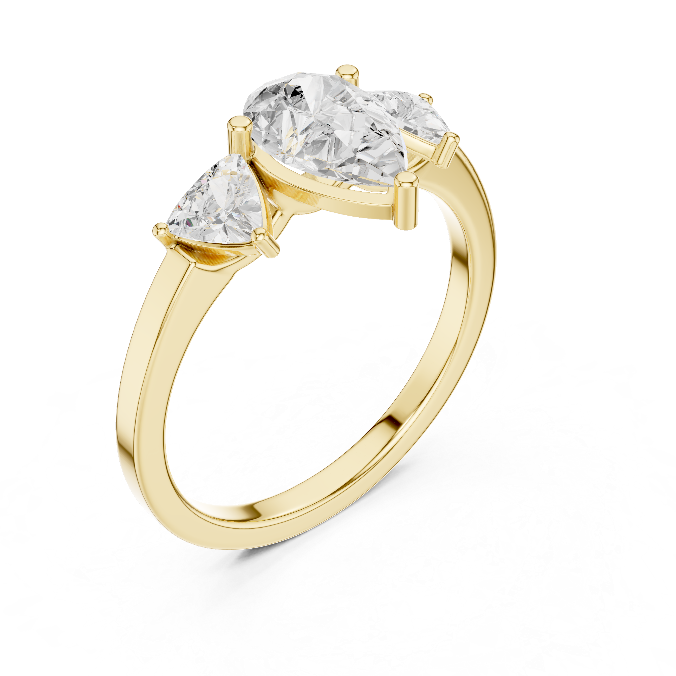 1 ct Pear & Trillion Diamond Lab Grown Diamond Ring