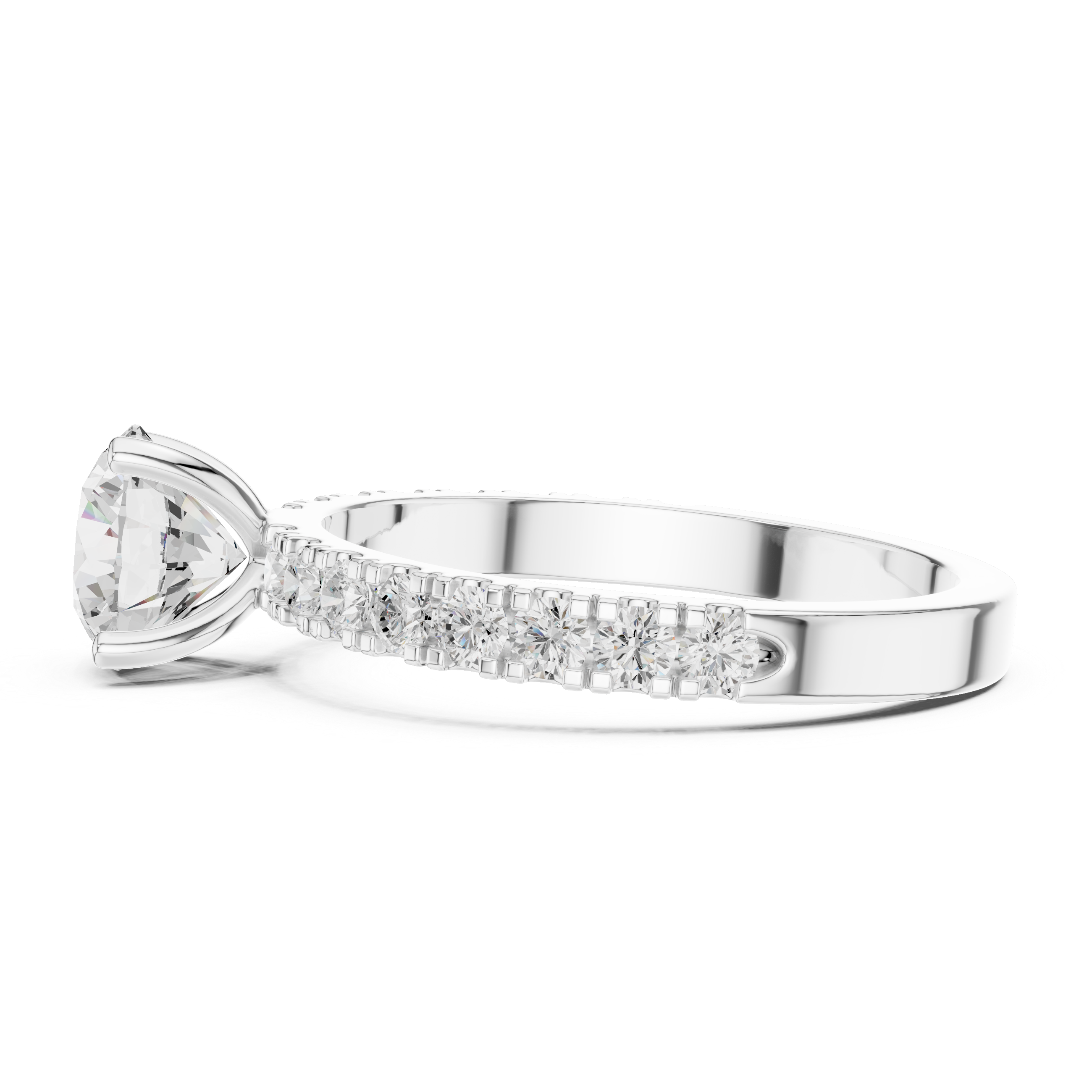 Exquisite 0.9 ct Round Diamond Lab Grown Diamond Ring
