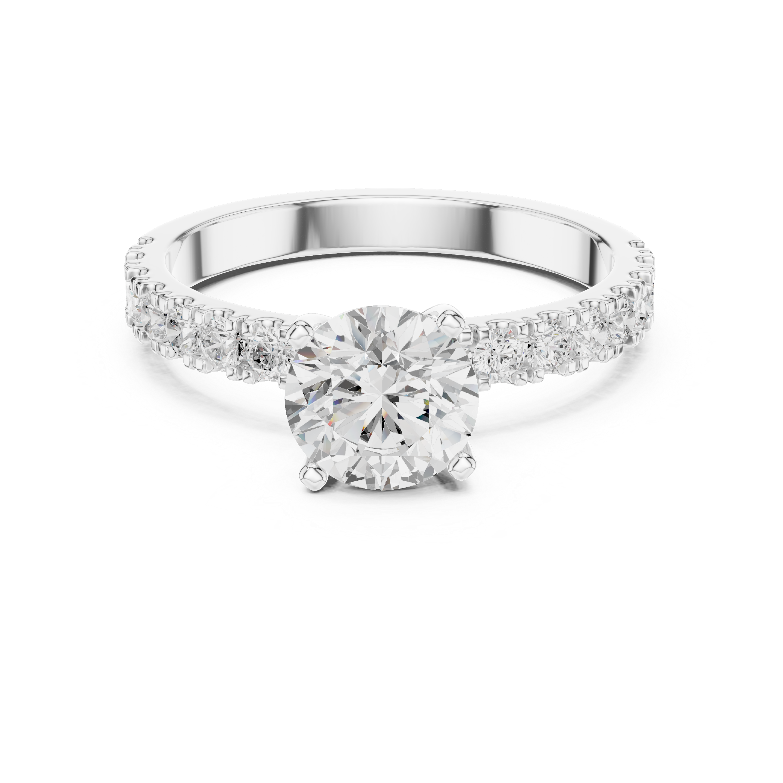 Exquisite 0.9 ct Round Diamond Lab Grown Diamond Ring