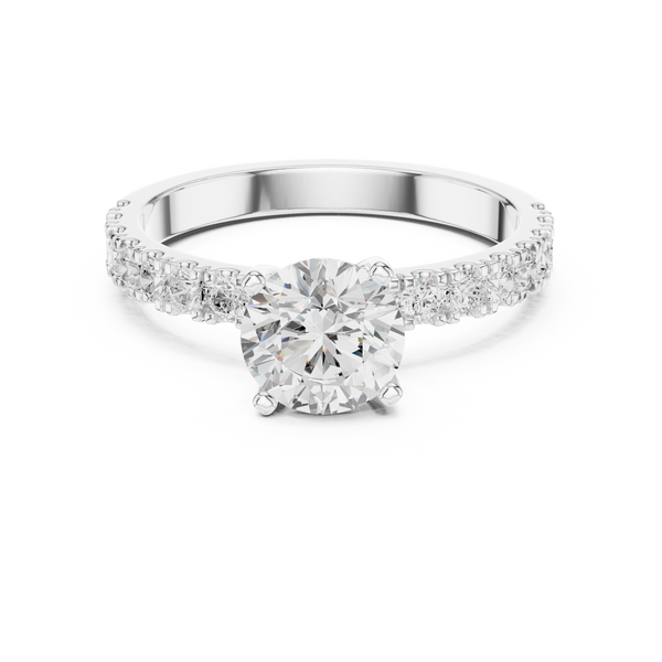 Exquisite 0.9 ct Round Diamond Lab Grown Diamond Ring