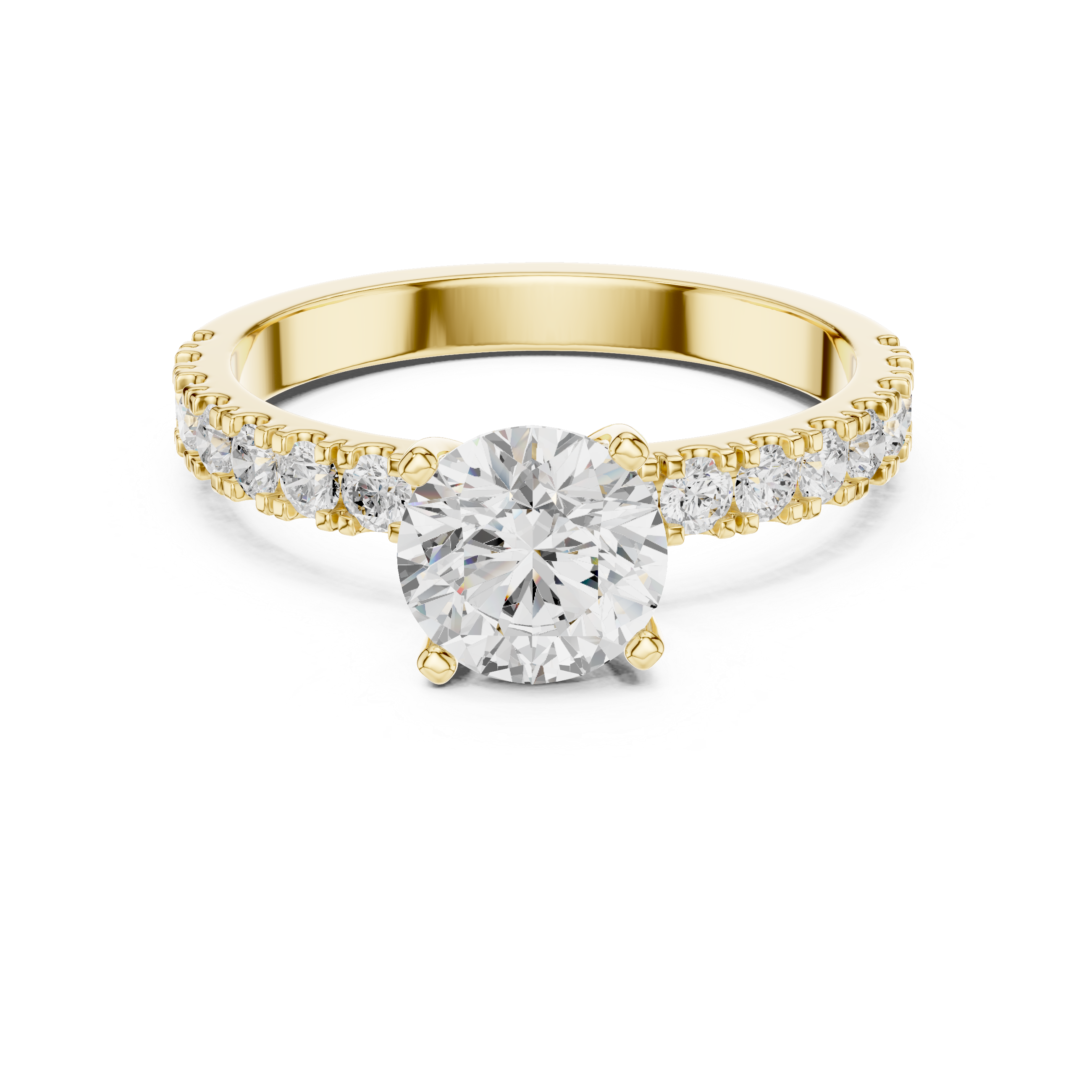 Exquisite 0.9 ct Round Diamond Lab Grown Diamond Ring