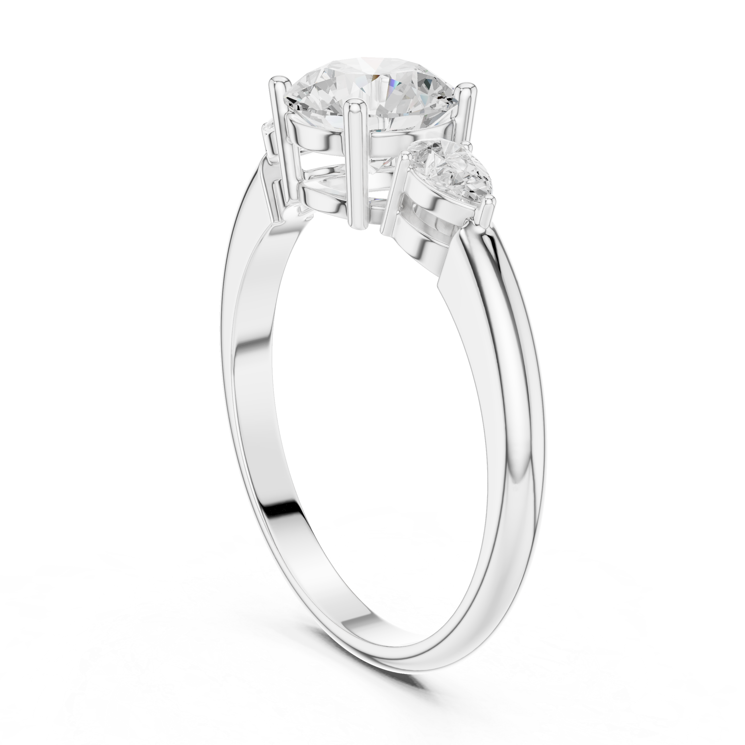 Timeless 1 ct Round Diamond Engagement Lab Grown Diamond Ring